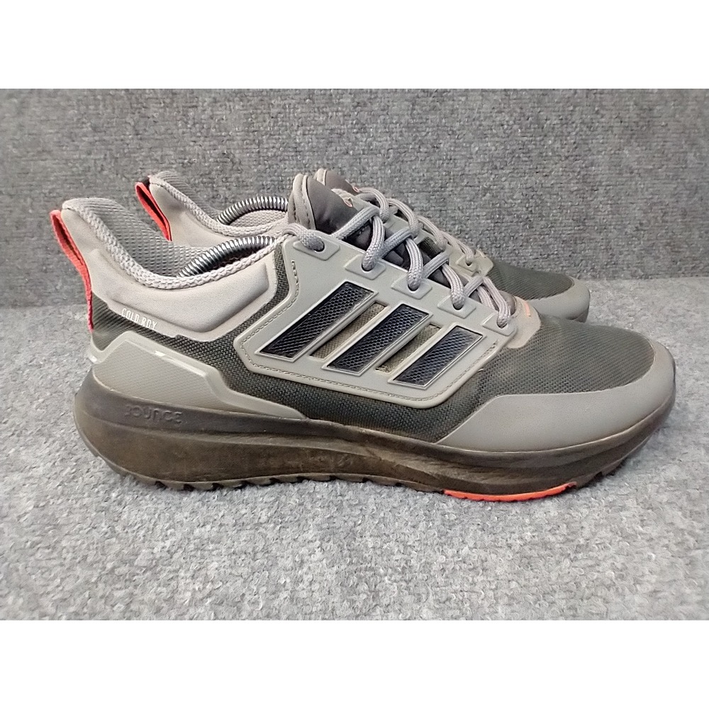 Adidas EQ21 Run Cold.RDY Mens Grey Black Orange Running Shoes H00494 Size 12